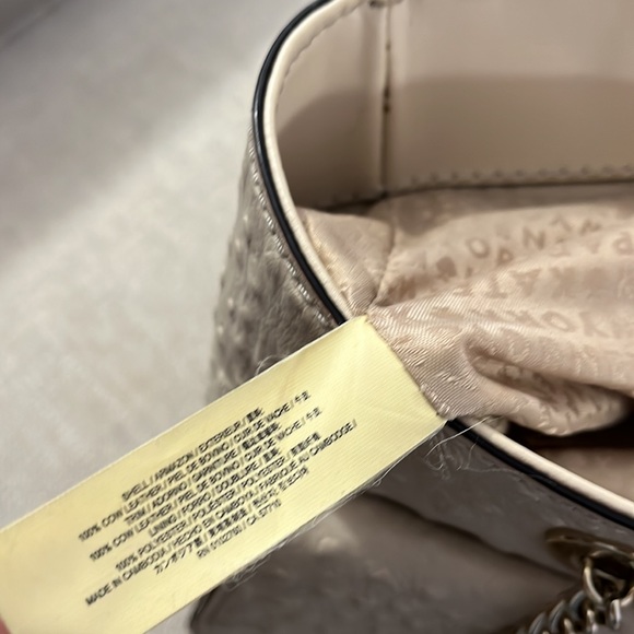 Kate Spade A La Vita Ostrich Halsey Tote Bag Sidewalk Off White Large - Picture 5 of 16